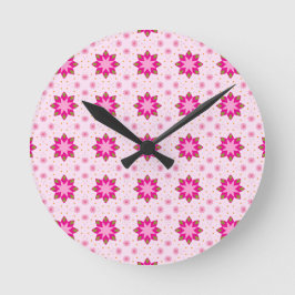 Petal Blossom Confetti patroon Ronde Klok