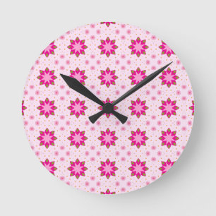 Petal Blossom Confetti patroon Ronde Klok