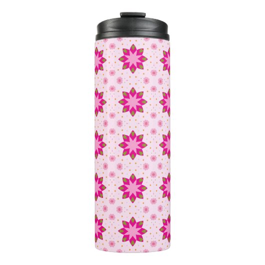 Petal Blossom Confetti-patroon Thermosbeker (Voorkant)