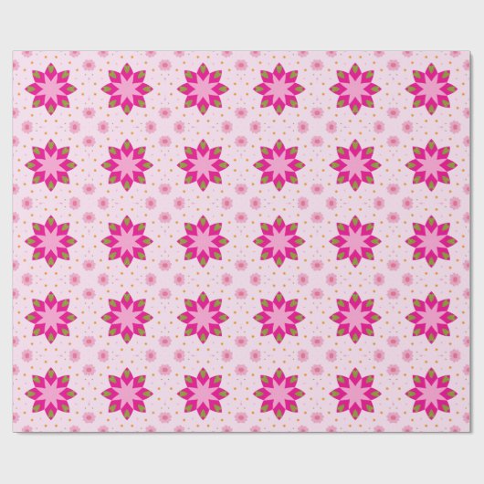 Petal Blossom Confetti pattern Cadeaupapier (Vlak)