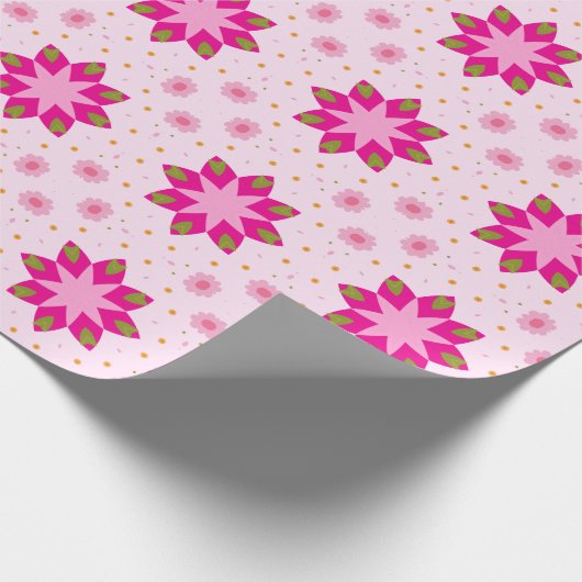 Petal Blossom Confetti pattern Cadeaupapier (Hoek)