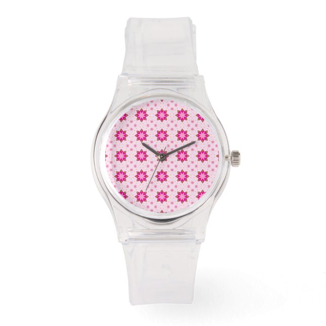 Petal Blossom Confetti pattern  Horloge (Voorkant)
