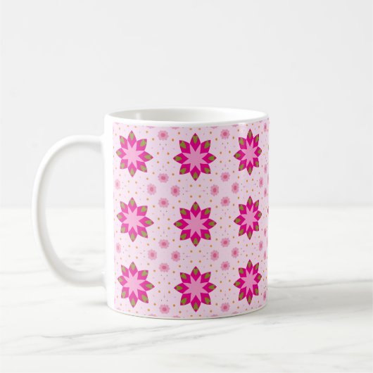 Petal Blossom Confetti pattern  Koffiemok (Links)