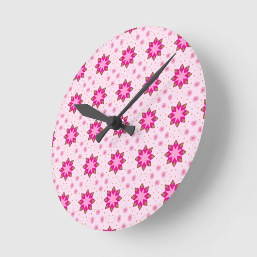 Petal Blossom Confetti pattern  Ronde Klok (Hoek)