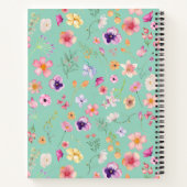 Petal Breeze Notitieboek - Mint Green Custom Zen (Achterkant)