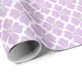 Petal Diamond in Lilac and Green Cadeaupapier (Rol Hoek)