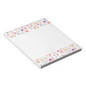 Petal Edge Notitieblok - White Bloom Brilliance (Schuin)