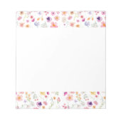 Petal Edge Notitieblok - White Bloom Brilliance (Voorkant)