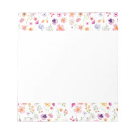 Petal Edge Notitieblok - White Bloom Brilliance