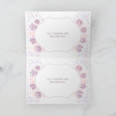 Petal Girl Geboorteaankondiging Custom Photo Card Kaart (Binnen)