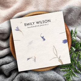 PETAL HANDGEMAAKTE PAPIER KETTING ARMBAND DISPLAY VIERKANTE VISITEKAARTJE