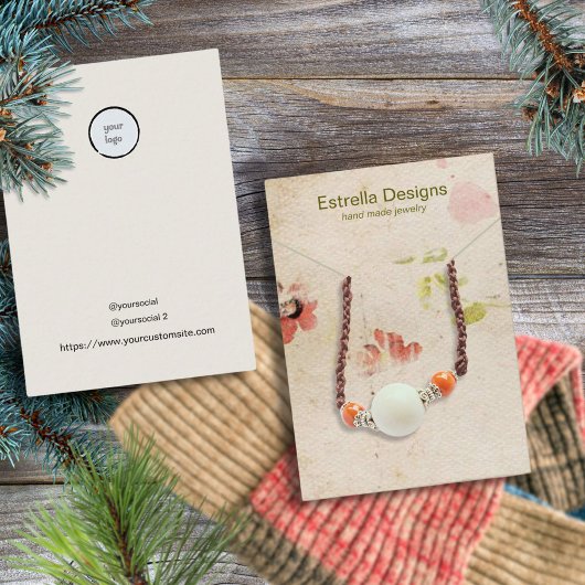  Petal Handgemaakte Papier Ketting Display Contactkaartje