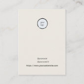  Petal Handgemaakte Papier Ketting Display Contactkaartje (Achterkant)