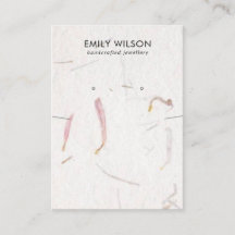 PETAL HANDGEMAAKTE PAPIER KETTING OORBEL DISPLAY