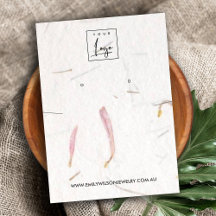 PETAL HANDGEMAAKTE PAPIER KETTING OORBEL DISPLAY