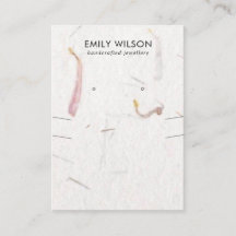 PETAL HANDGEMAAKTE PAPIER KETTING OORBEL DISPLAY