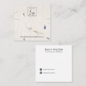 PETAL HANDMADE PAPIER KETTING BRACELET VIERKANTE VISITEKAARTJE (Voorkant / Achterkant)