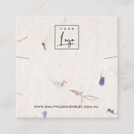 PETAL HANDMADE PAPIER KETTING BRACELET VIERKANTE VISITEKAARTJE