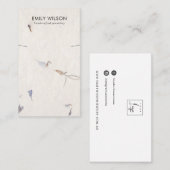 PETAL HANDMADE PAPIER KETTING BRACELET VISITEKAARTJE (Voorkant / Achterkant)