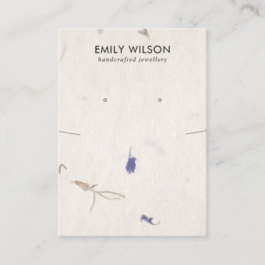 PETAL HANDMADE PAPIER-KETTING DIE WEERGAAT WEERGEV VISITEKAARTJE (Voorkant)