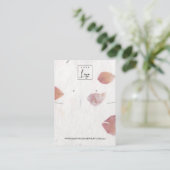 PETAL HANDMADE PAPIER-KETTING DIE WEERGAAT WEERGEV VISITEKAARTJE (Staand voorkant)