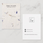 PETAL HANDMADE PAPIER-KETTING DIE WEERGAAT WEERGEV VISITEKAARTJE (Voorkant / Achterkant)