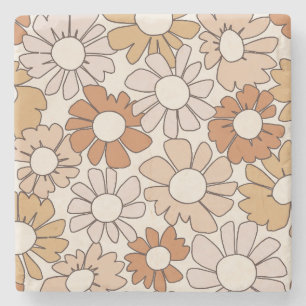Petal Jubilee Warm Earth Boho Stenen Onderzetter