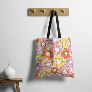 Petal Jubilee Zachte Retro Citrus Tote Bag