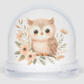 Petal Nest Uil Dromen Sneeuwbol (Achterkant)