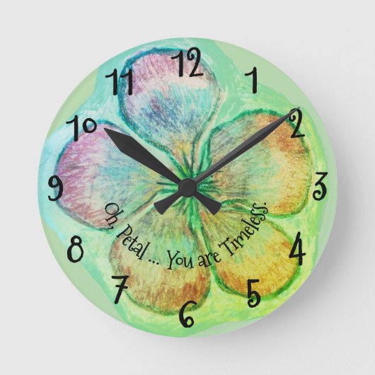 *'Petal' ontwerp, Ronde Klok (Voorkant)