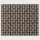 Petal Paisley Ritme Cadeaupapier (Vlak)