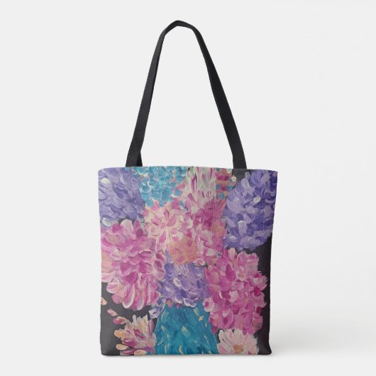 Petal Party Canvas tas (Achterkant)