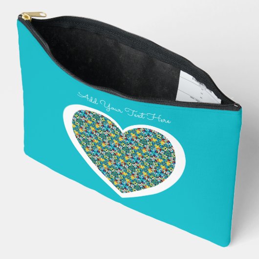 Petal Party Patroon Accessoire Zakje Etui (Open)