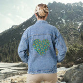 Petal Party Patroon Denim Jacket