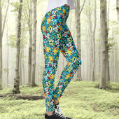 Petal Party Pattern Leggings