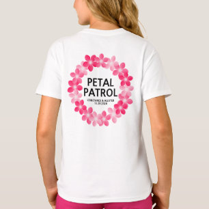 Petal Patrol Bloemenmeisje Bruiloft T-shirt