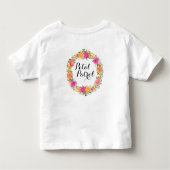 Petal Patrol Toddler Ruffle T-shirt Bloemenmeisje  (Achterkant)