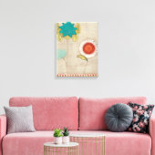 Petal Patronen I Canvas Afdruk (Insitu (Woonkamer))