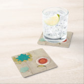 Petal Patronen I Kartonnen Onderzetters (Insitu)