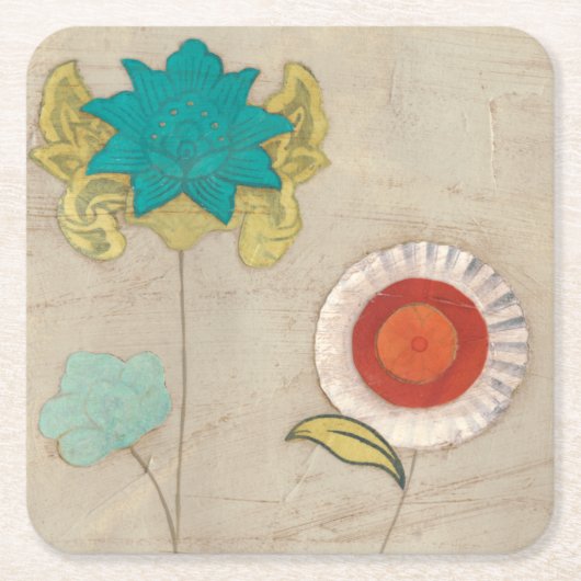 Petal Patronen I Kartonnen Onderzetters (Voorkant)