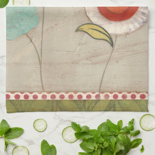 Petal Patronen I Theedoek (Gevouwen)