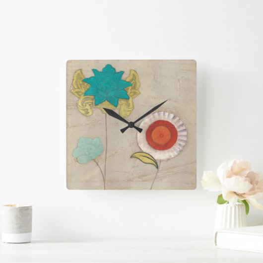 Petal Patronen I Vierkante Klok (Huis)