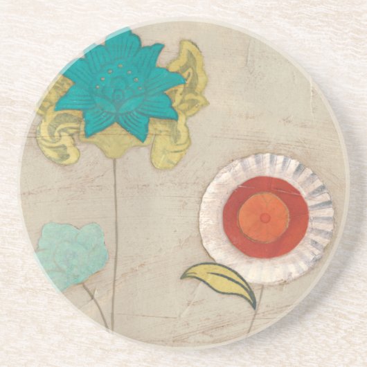 Petal Patronen I Zandsteen Onderzetter (Voorkant)