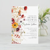 Petal Perfection Bruids Douche Uitnodiging (Staand voorkant)