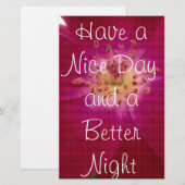 Petal Perfection: Geruit Roos Petal Pattern Art Briefpapier (Voorkant / Achterkant)