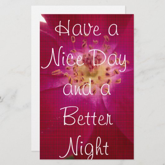 Petal Perfection: Geruit Roos Petal Pattern Art Briefpapier (Voorkant / Achterkant)