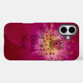 Petal Perfection: Geruit Roos Petal Pattern Art Case-Mate iPhone Case (Achterkant (horizontaal))