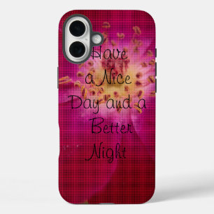 Petal Perfection: Geruit Roos Petal Pattern Art iPhone 16 Plus Hoesje