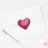Petal Perfection: Geruit Roos Petal Pattern Art Hart Sticker (Envelop)