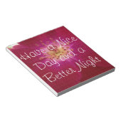 Petal Perfection: Geruit Roos Petal Pattern Art Notitieblok (Schuin)